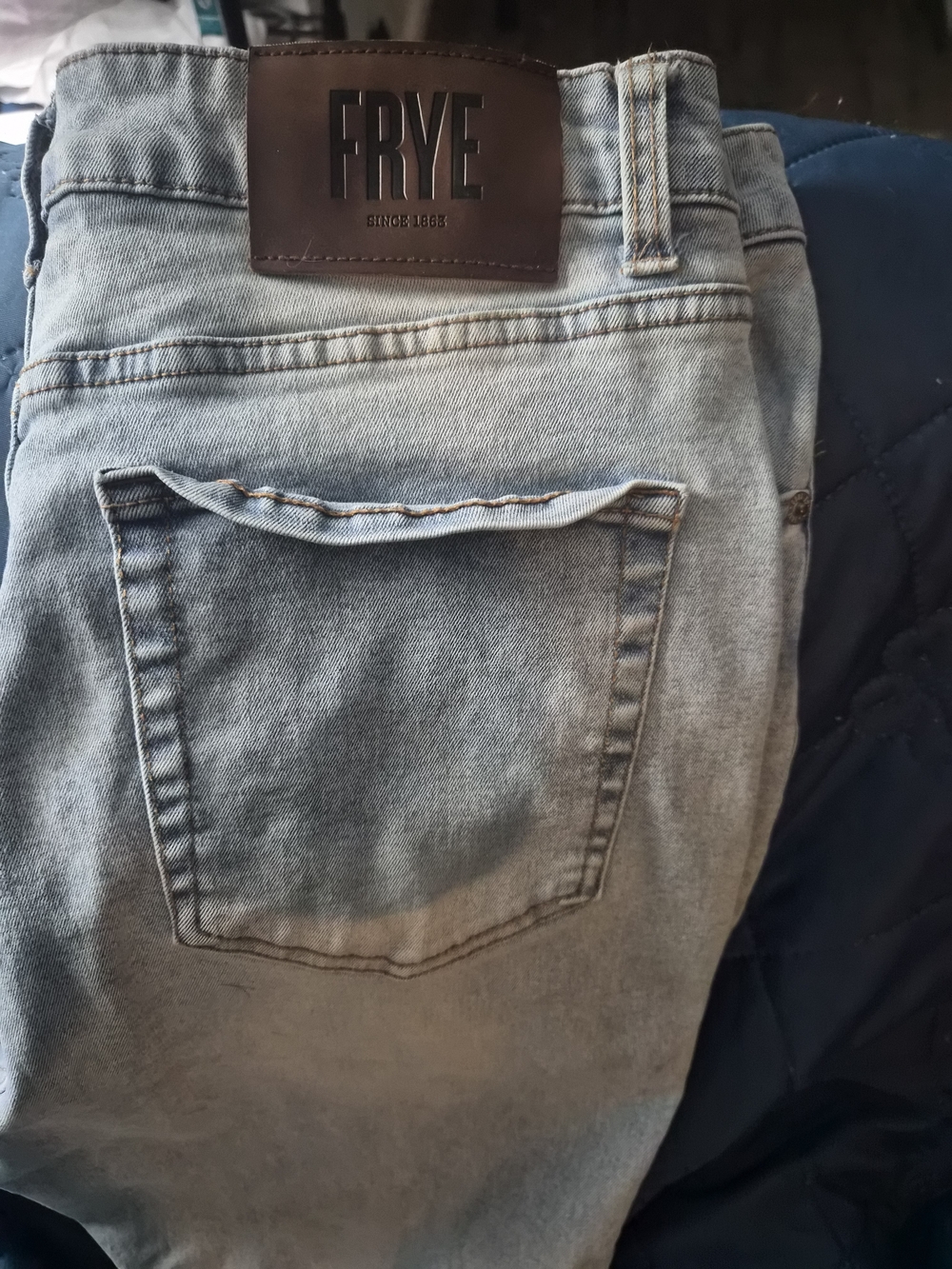 Frye Light Blue Women's Straight Leg Jeans